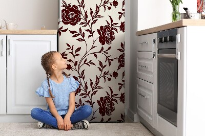 Magnetna podloga za hladilnik Burgund floral