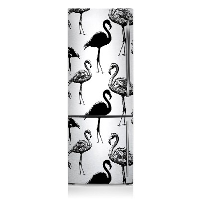 Dekoracija za hladilnik Retro flamingos