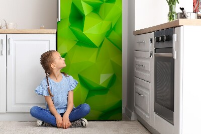 Nalepka za hladilnik Abstraktna zelena