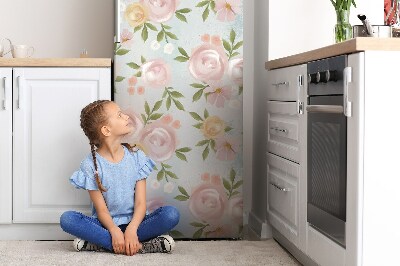 Dekoracija za hladilnik Akvarelni cvetovi
