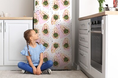 Dekoracija za hladilnik Kaktusova tekstura