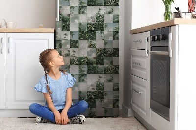 Dekoracija za hladilnik Tropski patchwork