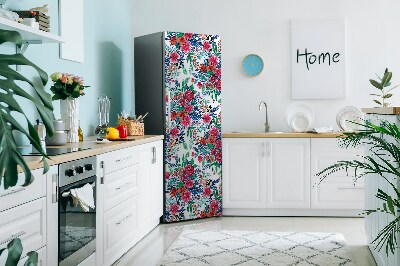 Nalepka za hladilnik Pisane rože