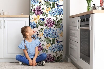 Nalepka za hladilnik Retro cvetje