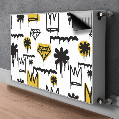 Pokrov za radiator PVC Grafiti krona