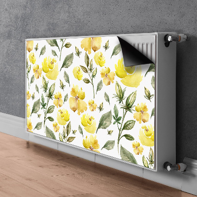 Dekoracija za radiatorje Rumeni cvetovi