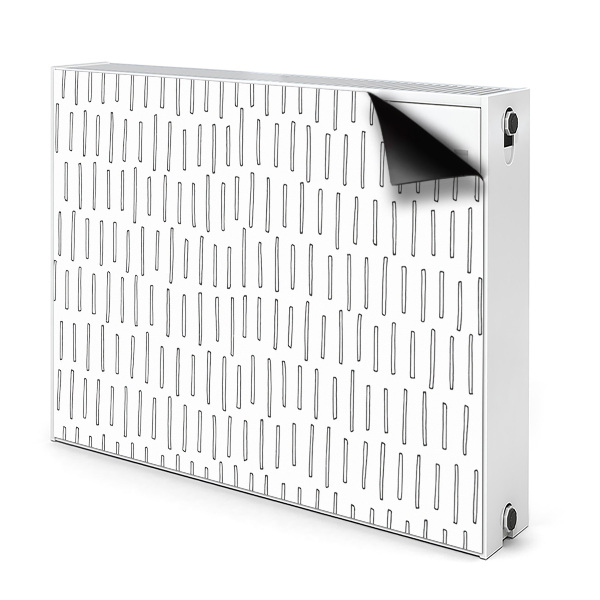 Pokrov za radiator PVC Narisane črte