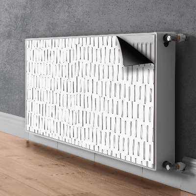 Pokrov za radiator PVC Narisane črte