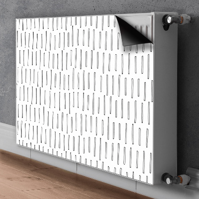 Pokrov za radiator PVC Narisane črte