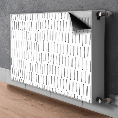 Pokrov za radiator PVC Narisane črte