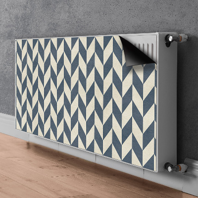 Pokrov za radiator PVC Sivi vektorji