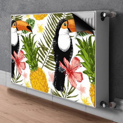 Dekoracija za radiatorje Toucan in ananas