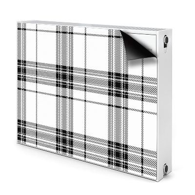 Dekoracija za radiatorje Plaid vzorec