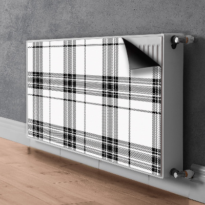 Dekoracija za radiatorje Plaid vzorec