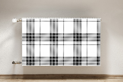 Dekoracija za radiatorje Plaid vzorec