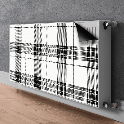 Dekoracija za radiatorje Plaid vzorec