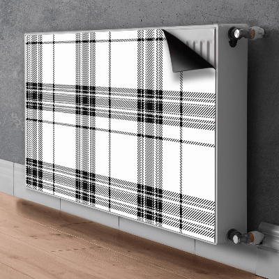 Dekoracija za radiatorje Plaid vzorec