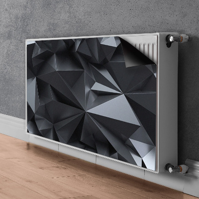 Pokrov radiatorja Črni 3d vzorec