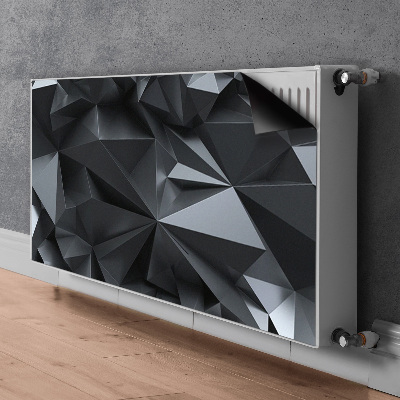 Pokrov radiatorja Črni 3d vzorec