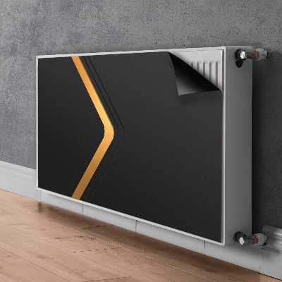 Pokrov radiatorja Elegantna črna grafika