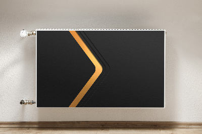 Pokrov radiatorja Elegantna črna grafika