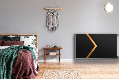 Pokrov radiatorja Elegantna črna grafika
