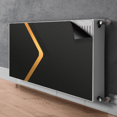 Pokrov radiatorja Elegantna črna grafika