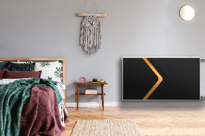 Pokrov radiatorja Elegantna črna grafika