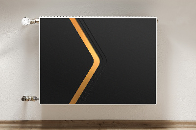 Pokrov radiatorja Elegantna črna grafika