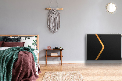 Pokrov radiatorja Elegantna črna grafika