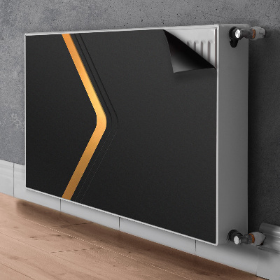 Pokrov radiatorja Elegantna črna grafika