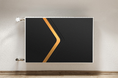 Pokrov radiatorja Elegantna črna grafika
