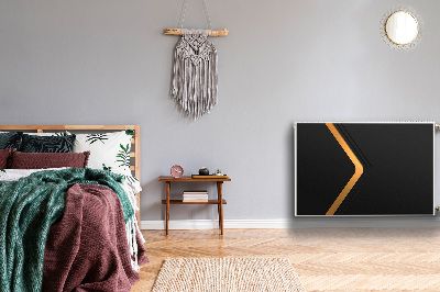 Pokrov radiatorja Elegantna črna grafika