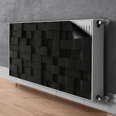 Pokrov radiatorja Črne 3d kocke