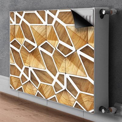 Pokrov radiatorja Leseni vzorec