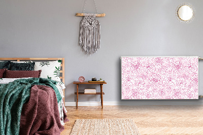 Pokrov za radiator PVC Roza cvetje