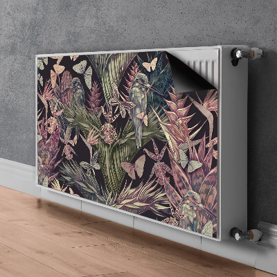 Pokrov radiatorja Ptice in listi