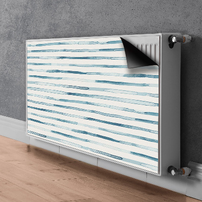 radiatorska pokrov Modre črte