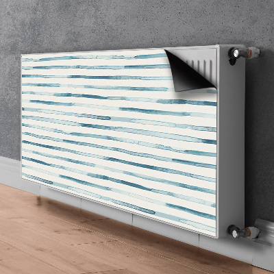 radiatorska pokrov Modre črte