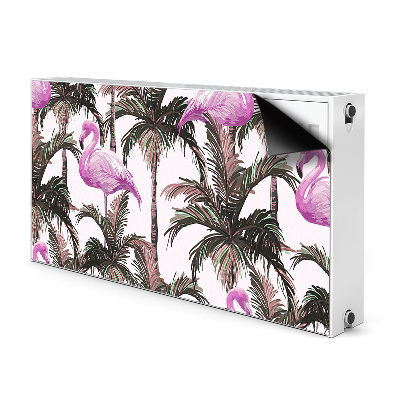 Pokrov za radiator PVC Flamingi v palmah