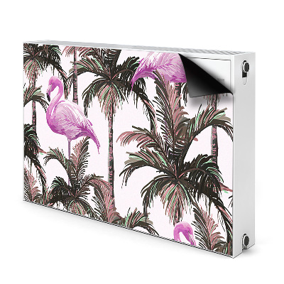 Pokrov za radiator PVC Flamingi v palmah
