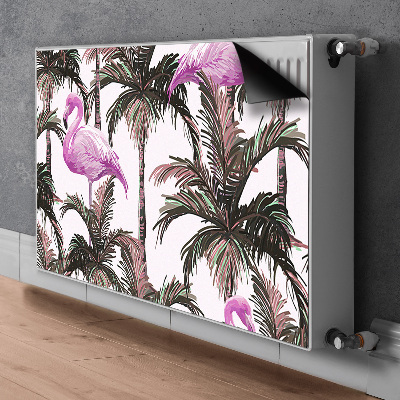 Pokrov za radiator PVC Flamingi v palmah