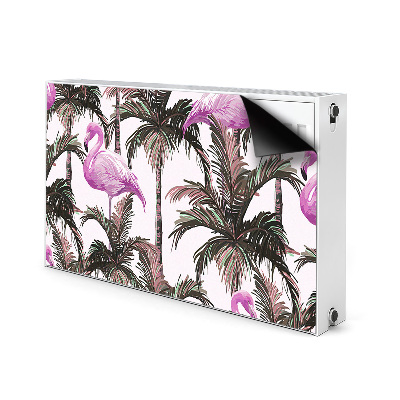 Pokrov za radiator PVC Flamingi v palmah