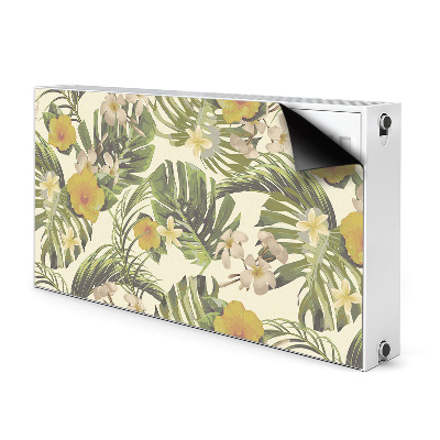 Pokrov za radiator PVC Tropski listi in cvetovi