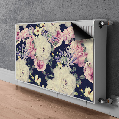 Pokrov radiatorja Bele vintage vrtnice