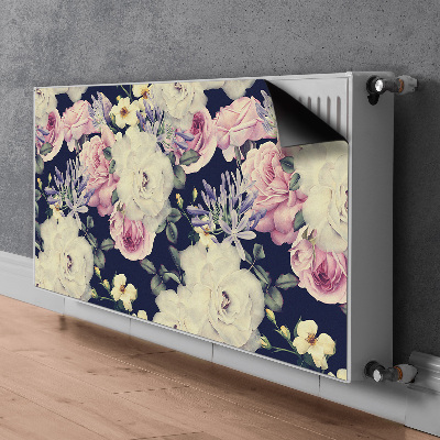 Pokrov radiatorja Bele vintage vrtnice