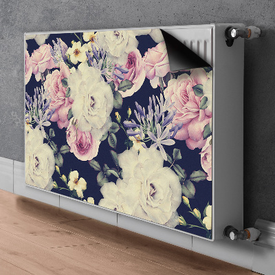 Pokrov radiatorja Bele vintage vrtnice