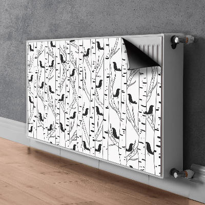 Pokrov radiatorja Ptice in drevesa