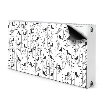 Pokrov radiatorja Ptice in drevesa