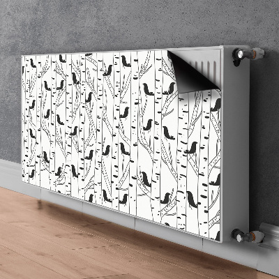 Pokrov radiatorja Ptice in drevesa
